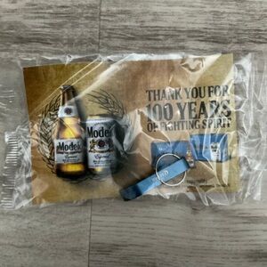 ModelCo Blue Metal Bottle Opener Party Favor with Keyring